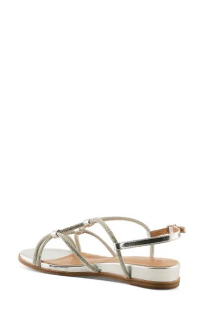 Patrizia By Spring Step Paneer Wedge Sandal In Silver