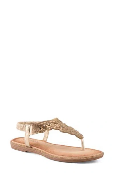 Patrizia By Spring Step Parry Sandal In Soft Gold