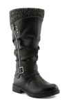 Patrizia By Spring Step Rowin Ruched Boot In Black