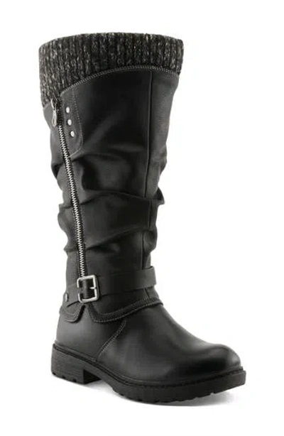 Patrizia By Spring Step Rowin Ruched Boot In Black