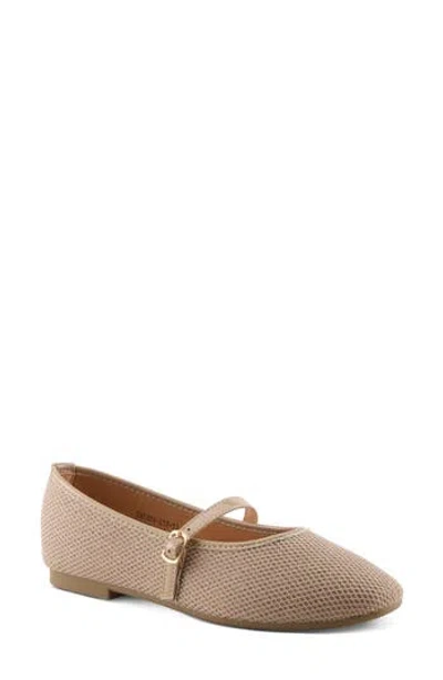 Patrizia By Spring Step Sabara Mary Jane Flat In Light Taupe