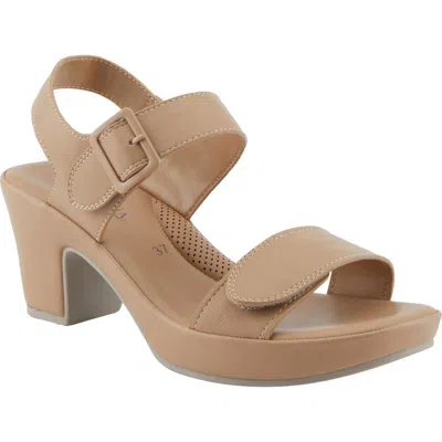Patrizia By Spring Step Sandlin Adjustable Sandal In Beige
