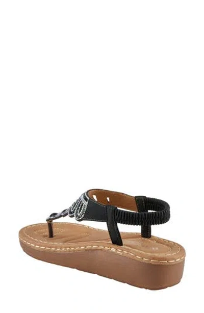Patrizia By Spring Step Toshira Wedge Sandal In Black