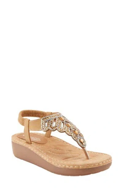 Patrizia By Spring Step Toshira Wedge Sandal In Tan