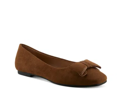 Patrizia Camiloria Ballet Flat In Brown