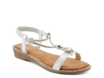 Patrizia Charmer Wedge Sandal In White