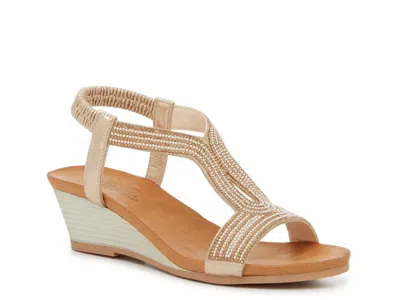 Patrizia Janna Wedge Sandal In Gold