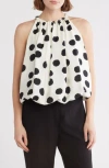 Patrizia Luca Abstract Dot Bubble Top In Neutral