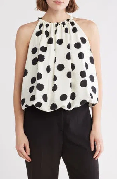 Patrizia Luca Abstract Dot Bubble Top In Neutral
