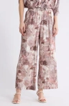Patrizia Luca Abstract Print Pull-on Pants In Pink