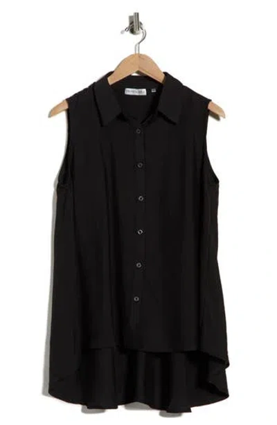 Patrizia Luca A-line Sleeveless Top In Black