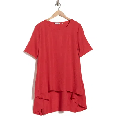 Patrizia Luca A-line Tunic Top In Burgundy