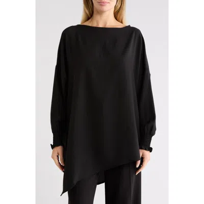 Patrizia Luca Asymmetric Tunic In Black