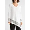 Patrizia Luca Asymmetric V-neck Tunic In White