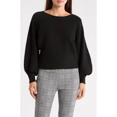 Patrizia Luca Balloon Sleeve Sweater In Black