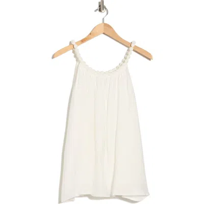 Patrizia Luca Beaded Balloon Top In Neutral