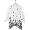 Patrizia Luca Border Print Button-up Tunic Shirt In White