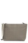 Patrizia Luca Box Pattern Clutch In Gray