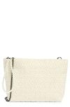 Patrizia Luca Box Pattern Clutch In White