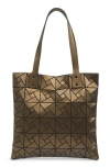 Patrizia Luca Box Pattern Tote Bag In Brown
