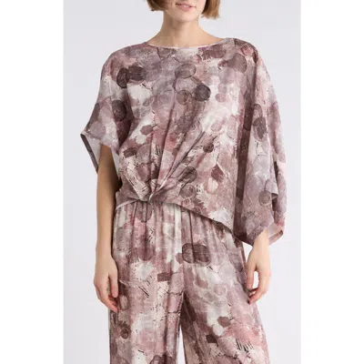 Patrizia Luca Boxy Asymmetric Top In Purple