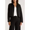 Patrizia Luca Boxy Crop Jacket In Black