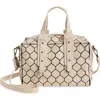 Patrizia Luca Chevron Geometric Duffle Satchel