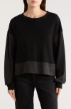 Patrizia Luca Colorblock Sweatshirt In Black