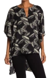 Patrizia Luca Feather Print Top
