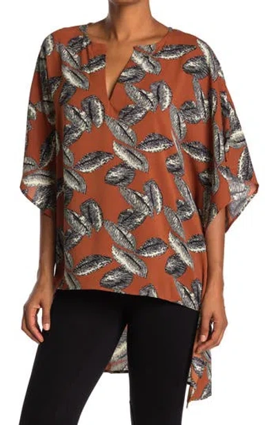Patrizia Luca Feather Print Top