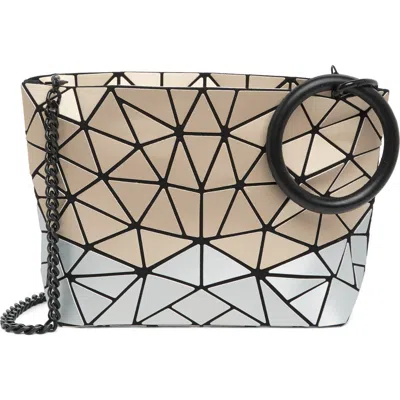 Patrizia Luca Geometric Crossbody Bag In M.gold/silver