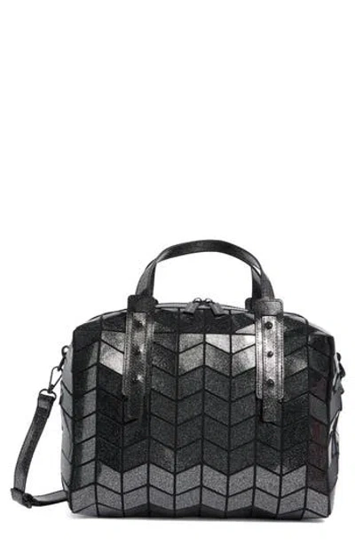 Patrizia Luca Glitter Top Handle Bag In Silver