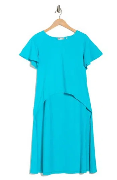 Patrizia Luca High Low Tunic In Blue