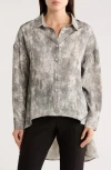 Patrizia Luca High-low Tunic Shirt In Gray