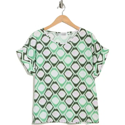 Patrizia Luca Honeycomb Print Top In Multi