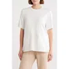 Patrizia Luca Mixed Media T-shirt In White
