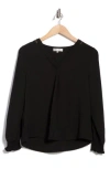 Patrizia Luca Needle Lace V-neck Top In Black
