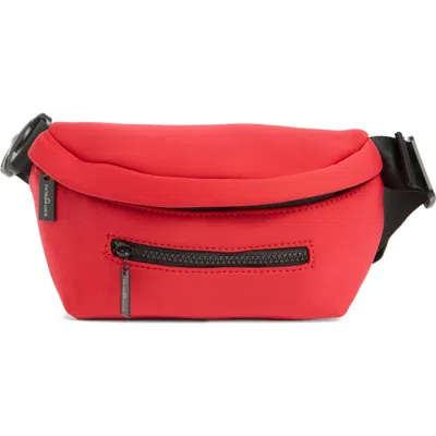 Patrizia Luca Neoprene Belt Bag In Red