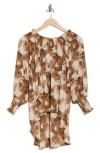 Patrizia Luca Off The Shoulder High-low Top In Brown