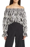 Patrizia Luca Off-the-shoulder Top In Multi
