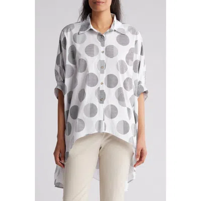 Patrizia Luca Oversize Button-up Shirt In White