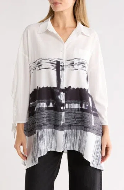 Patrizia Luca Oversize Button-up Shirt In White