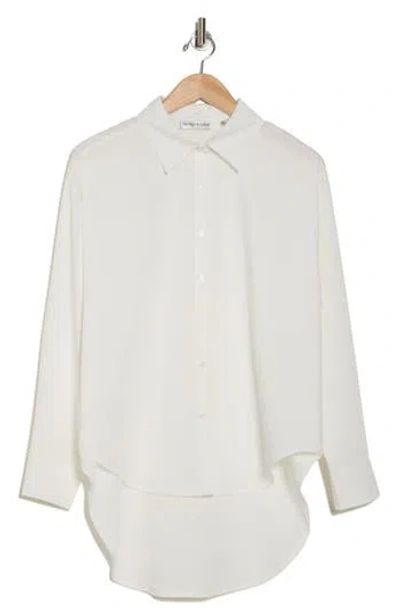 Patrizia Luca Oversize High-low Button-up Shirt In White