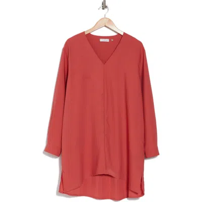 Patrizia Luca Oversize High-low Tunic In Rust