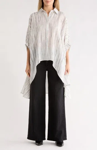 Patrizia Luca Oversize High/low Button-up Shirt In White