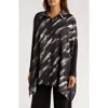 Patrizia Luca Oversize Long Sleeve Mixed Media Button-up Shirt In Multi