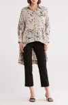 Patrizia Luca Oversize Print Shirt In Neutral
