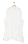 Patrizia Luca Oversized High/low Blouse In Off White