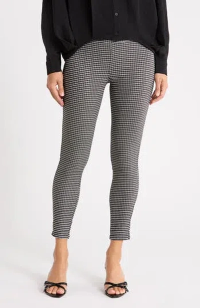 Patrizia Luca Plaid Leggings In Black