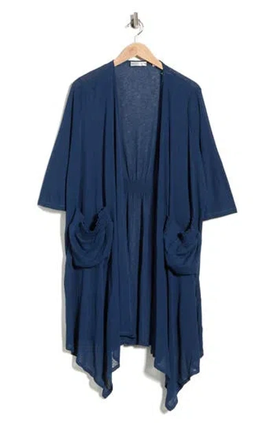 Patrizia Luca Pocket Duster In Blue